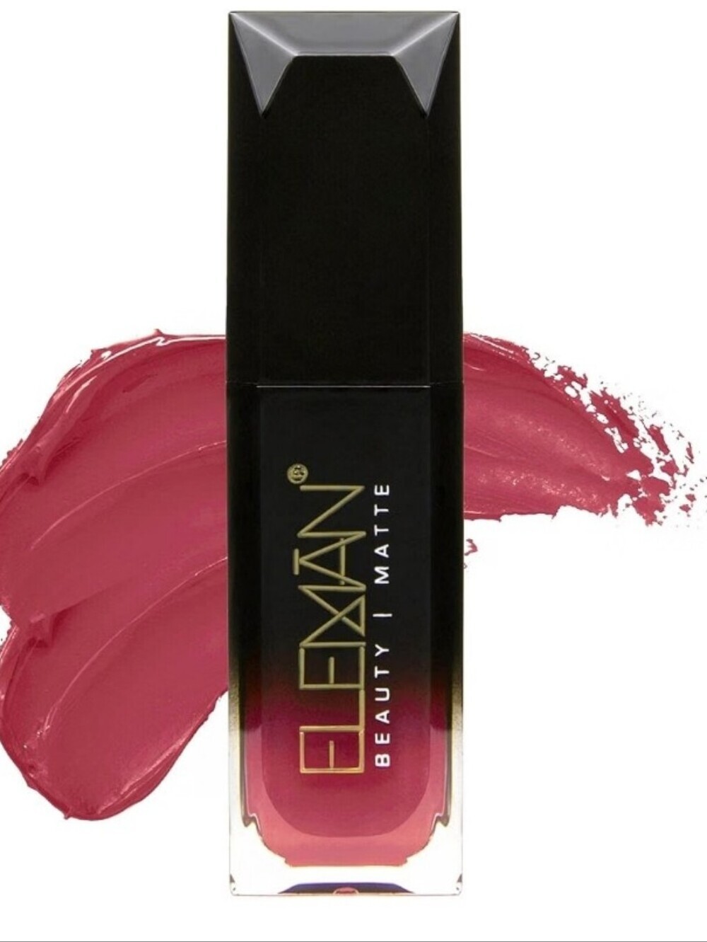 NIB Eleman Beauty Matte Liquid Lipstick - Pink (Miami) Purse Size .15 Fl Oz
